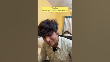 Teacher, When you know the answer😭😂 | Raj Grover | #shorts
