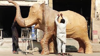 Amazing Arti culture skills I Making giant elephant by hands