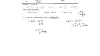 Math 140 Trig Functions of Angles