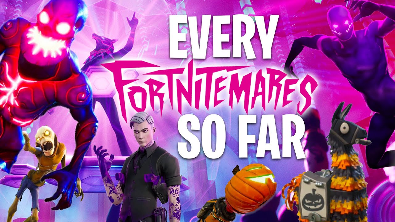 First Ever Fortnitmares Fortnitemares Every Year From 2017 To NOW! - YouTube
