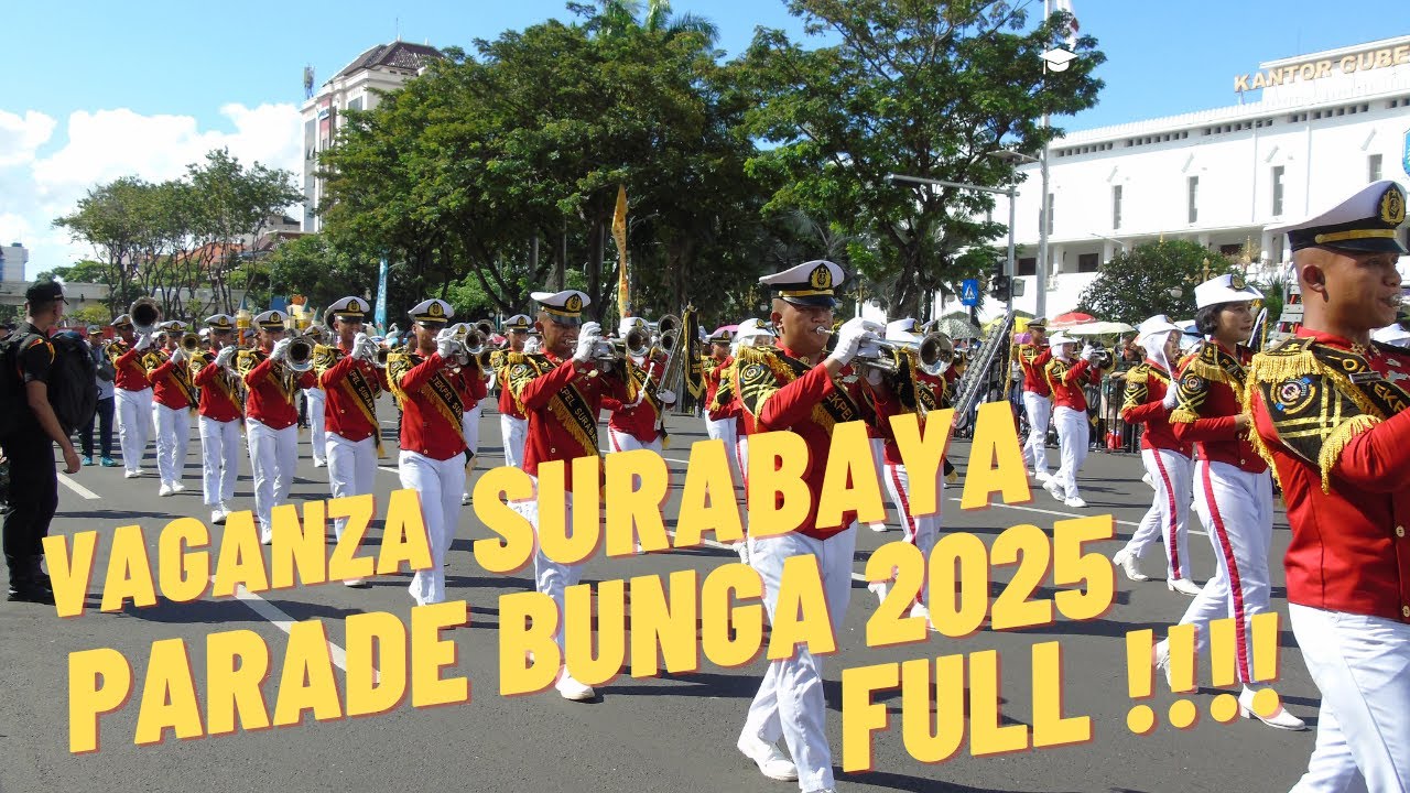 PARADE BUNGA VAGANZA 2025 SURABAYA #parade #drumband #surabaya #taruna