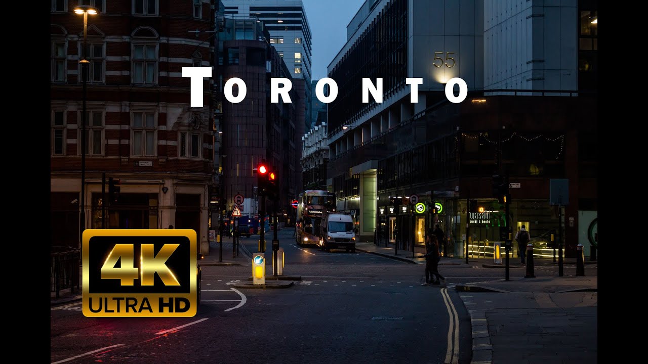 Flying Over TORONTO (4K UHD) - Relaxing Music With Stunning Beautiful Nature (4K Video Ultra HD)