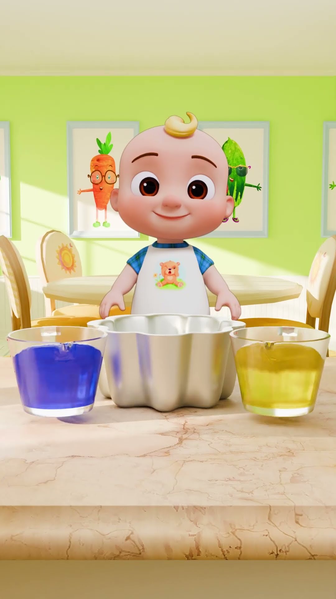 ?Learn Mixing Colors with JELLO!? #shorts #cocomelon #jello