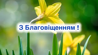 Християнське привітання з Благовіщенням! Гарне привітання з Благовіщенням! Автор Лариса Шпак