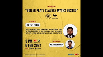 Off the desk:Boiler Plate clauses "Myths Busted"