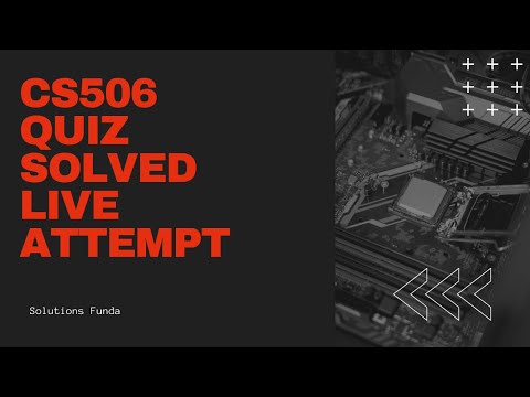 Cs506 Quiz Solved