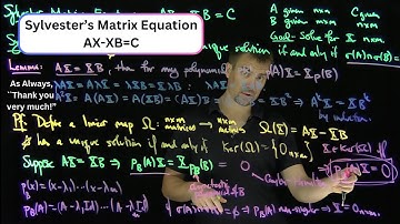 The Sylvester Matrix Equation Theorem
