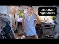 Ekouaer Nightgowns for Women Cotton Night Gown Tank Sleep Dress Button Gown | Chemise Night Shirt, H