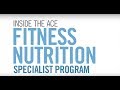 Fitness nutrition specialist program