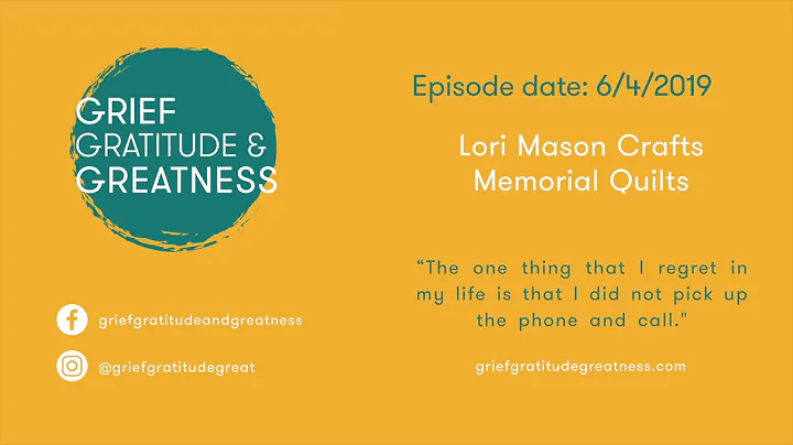 Lori Mason Crafts Memorial Quilts