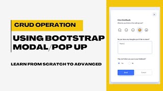 CRUD Using Bootstrap Modal / Modal in PHP |  AJAX CRUD with Modal BOX / POPUP