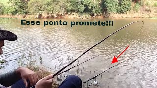 Pescaria de tilápia! voltamos no ponto novo e deu bão.