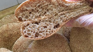 خبز مغربي بدقيق القمح الكامل ناجح 💯 / الخبز الكامل