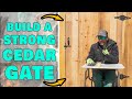 How To Build A Simple & Sturdy Cedar Fence Gate (Using PostMaster Fence Posts!)