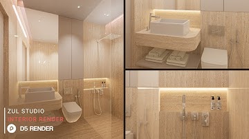 Realistic Interior Render with D5 Render | Bathroom 234 | Downloadable Project File Included