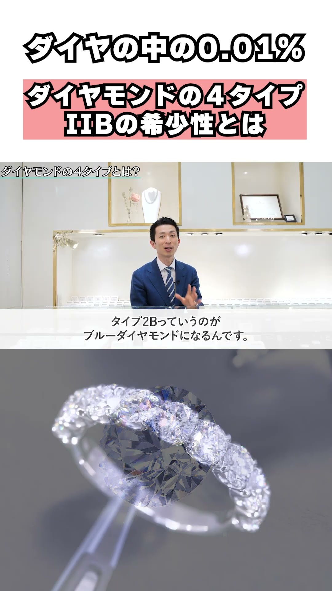 ダイヤモンドの0.01%！とんでもなく希少なダイヤモンドのタイプ