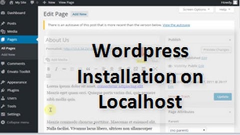 How to install Wordpress localhost XAMPP server