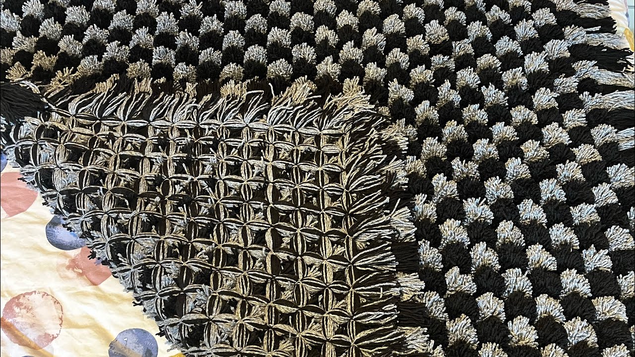 POMPOM BLANKET TUTORIAL  closed captions