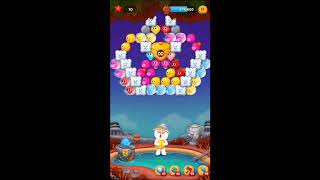 LINE バブル2 STAGE 1263 黄金コニー アイテムあり ×1.5 Gold Cony LINE BUBBLE 2