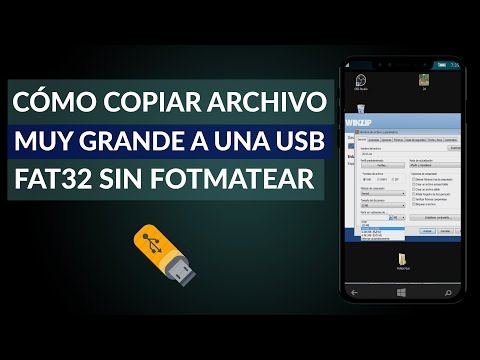 Cómo Copiar Archivos muy Grandes a una USB FAT32 sin Formatear en Windows