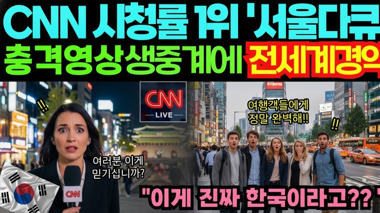 [해외감동사연]CNN 역대 시청률1위, 전세계가 경악한 한국의 '서울다큐' 충격반응!!