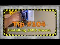 How to add 240V power to your garage.