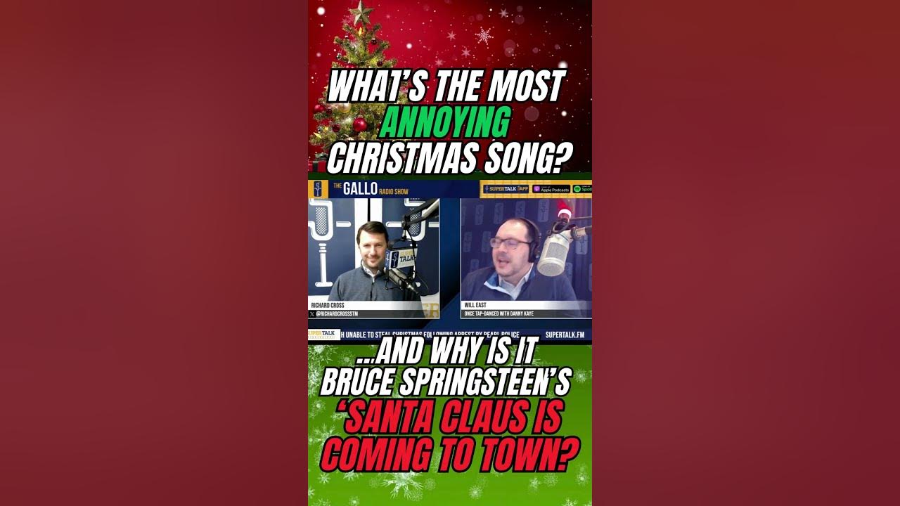 Bruce Springsteen's "Santa Claus Is Coming To Town" is the most ANNOYING Christmas song...