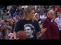 Mavs Fan Sinks Half Court Shot and Wins Grand Prize from Starpower - Crowd (and Dirk) Goes Crazy!