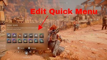 Horizon Forbidden West - How To Edit Quick Menu Loadout