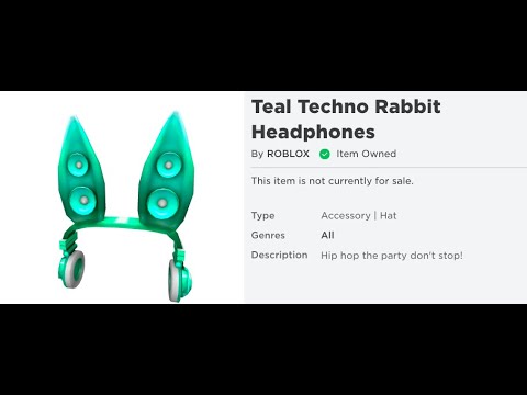 Promo Codes 2020 Free Teal Techno Rabbit Headphones Promo Codes 2020 Roblox New Easy Youtube - roblox promo codes 2020 working promo code the teal techno rabbit headphones youtube