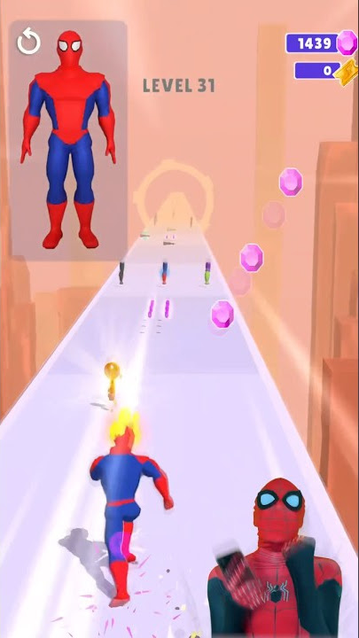 Mashup Hero | Level 31 Spider-Man reaction #game #gameplay #mobilegames #marvel #spiderman #shorts