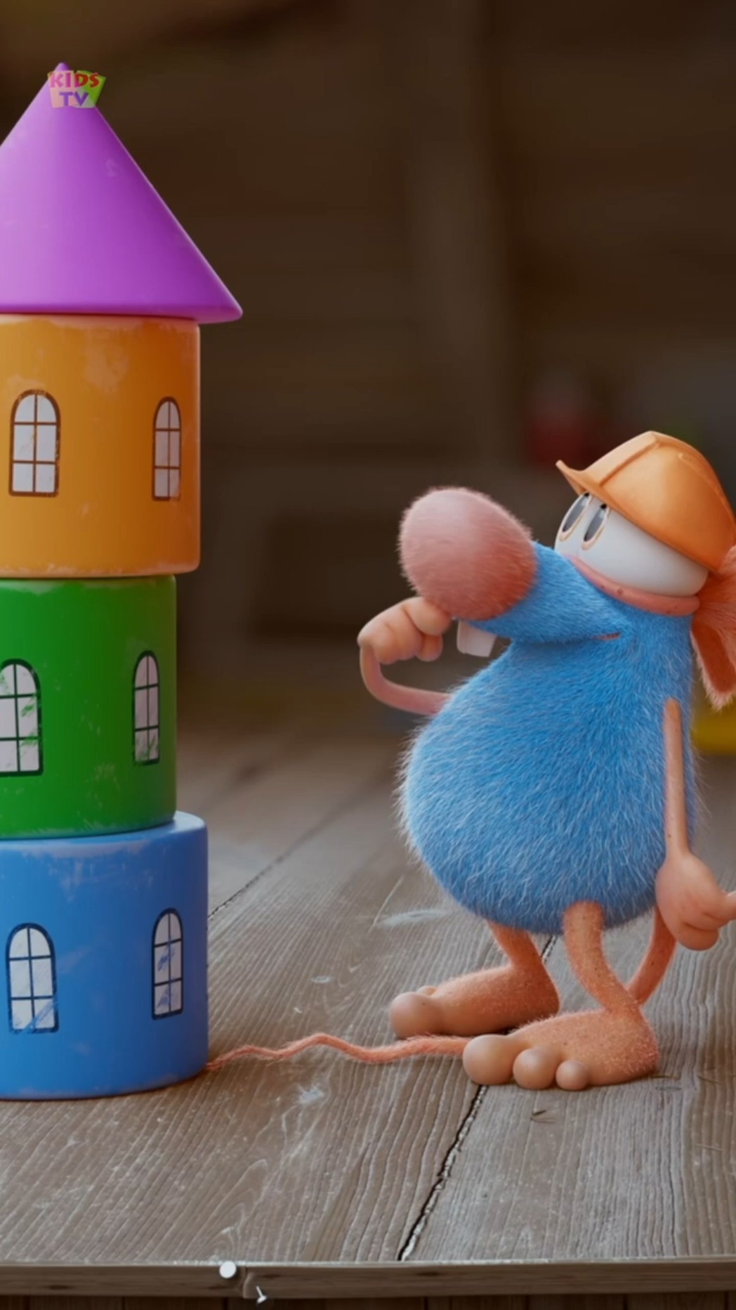 Kids Funny Cartoon - The Builder #viral #funnyshorts #trending #cartoonvideos #shorts #kids
