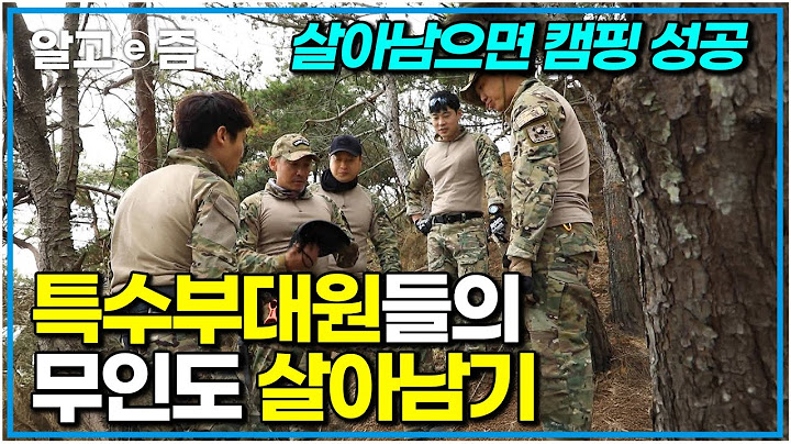 “오로지 무인도에 있는 걸로 살아남는 이게 낭만이다!” 특수부대원 출신 5명이 모여 사람 한 명 살았던 적 없는 무인도에서 살아남기｜한국기행｜알고e즘