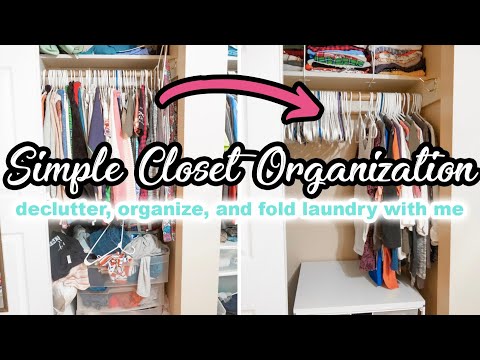 MASTER CLOSET ORGANIZATION - Organize, Declutter, & Fold With Me!!! | Slay At Home Mother