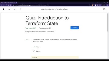 Quiz: Introduction to Terraform State | GCCP #quiz