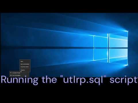 Recompiling invalid objects using utlrp sql script