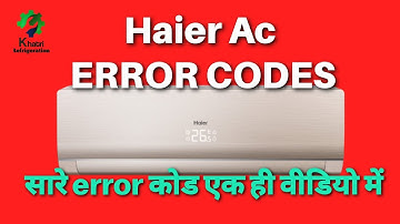 Haier ac all Error codes with solutions E1/E2/F1/F2/F13