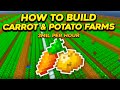 How to Build the Best Carrot or Potato Farm! *3 Mil Per Hour* (Hypixel Skyblock)