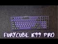 FURYCUBE K99 PRO - NEON KEYBOARD! GLOW IN THE DARK? ( UNBOX AND TEST )