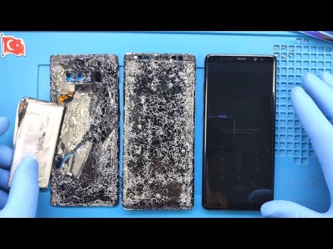 ПРОЙДЕТ ИЗ ГРУЗОВИКА !!! | Для Samsung Galaxy Note 8 Замена батареи задней стеклянной крышки