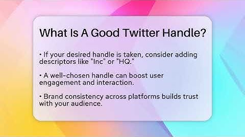 What Is A Good Twitter Handle? - Everyday-Networking