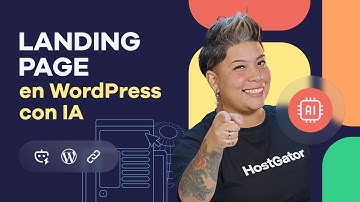 Como Crear una landing page con WordPress con IA