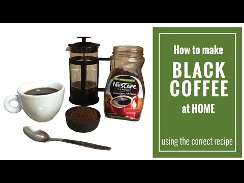 Video: Hoe Zet Je Zwarte Koffie?