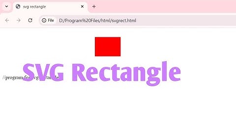 SVG Rectangle Using HTML #coding #html