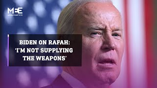 Biden vows to halt weapons supply if Israel enters Rafah