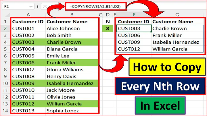 How to Copy Every Nth Row in Excel | 6 Methods