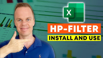 How to install and use the HP-Filter in Excel - Full Tutorial