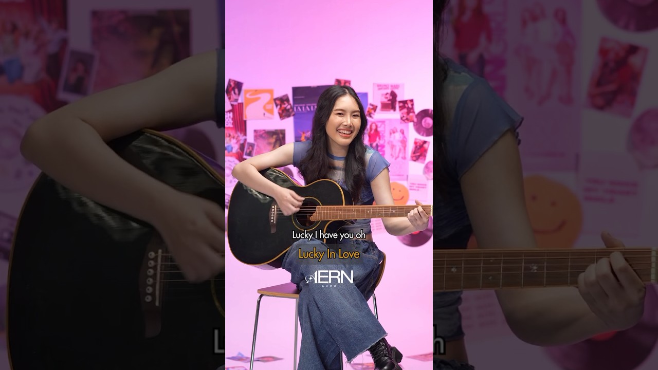 เธอๆ มีคนๆ นึงเขาอยากบอกกับเธอว่า… :) #LuckyInLove #AernAver #newmusic #live