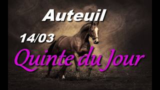 Pronostic Pmu Quinte Du Jour Samedi 14 Mars 2026