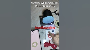 Wireless WIFI Emergency PULL CORD ALARM disabled toilet panic button how to connecting to handphone